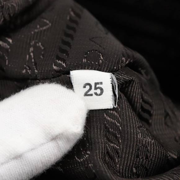 PRADA Hand Bag Nylon Beige Silver Auth 97438 - Picture 12 of 16